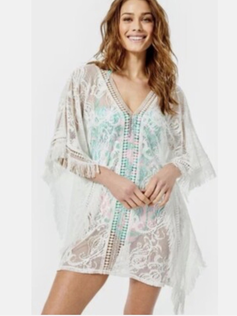 Lilly Pulitzer Skyla Lace Caftan Coverup Dress